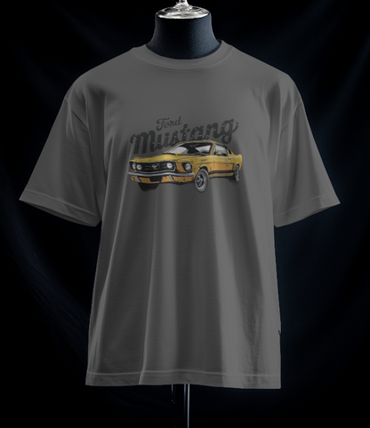 Classic Power Meets Timeless Style – Ford Mustang Muscle Car T-Shirt