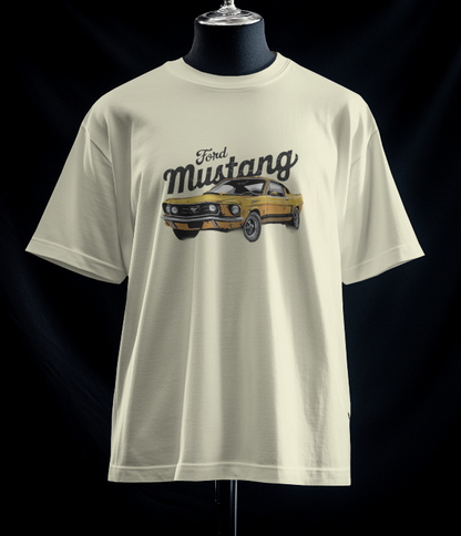 Classic Power Meets Timeless Style – Ford Mustang Muscle Car T-Shirt