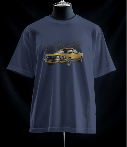 Classic Power Meets Timeless Style – Ford Mustang Muscle Car T-Shirt