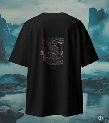 Rule the Streets with the "Lowered Empire" Samurai Drift T-Shirt!