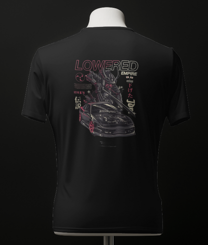 Rule the Streets with the "Lowered Empire" Samurai Drift T-Shirt!