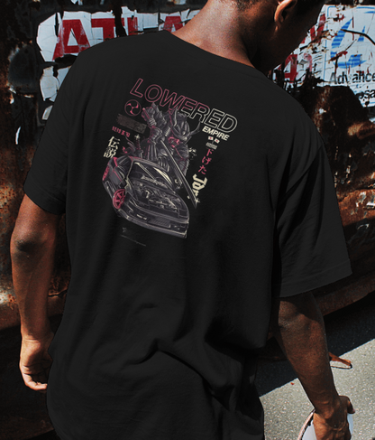 Rule the Streets with the "Lowered Empire" Samurai Drift T-Shirt!